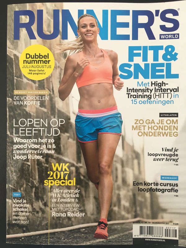 Cover van Runnersworld magazine van juli/augustus 2017